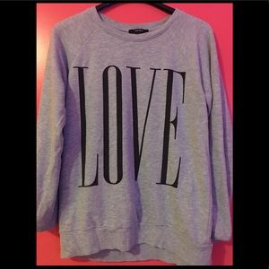 FOREVER 21 “LOVE” Sweatshirt